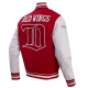 NHL Detroit Red Wings Retro Classic Rib Red Varsity Jacket NHL Detroit Red Wings Retro Classic Rib Red Varsity Jacket