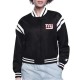 NY Giants Printed Logo Varsity Satin Jacket