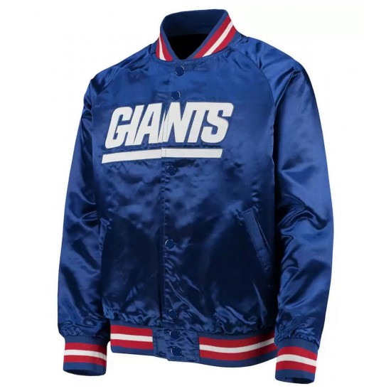 NY Giants Youth Raglan Full-Snap Lightweight Jacket NY Giants Youth Raglan Full-Snap Lightweight Jacket