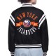NY Islanders Printed Logo Varsity Satin Jacket