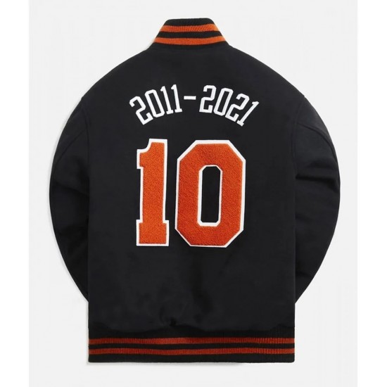 NY Knicks 10 Varsity Black Jacket NY Knicks 10 Varsity Black Jacket