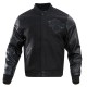 NY Knicks All Black Varsity Jacket NY Knicks All Black Varsity Jacket