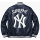 NY Yankees Letterman Varsity Blue Leather Jacket NY Yankees Letterman Varsity Blue Leather Jacket