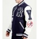 NY Yankees MBL Mash Up Logo Letterman Varsity Jacket NY Yankees MBL Mash Up Logo Letterman Varsity Jacket