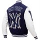 NY Yankees MBL Mash Up Logo Letterman Varsity Jacket NY Yankees MBL Mash Up Logo Letterman Varsity Jacket