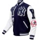 NY Yankees MBL Mash Up Logo Letterman Varsity Jacket NY Yankees MBL Mash Up Logo Letterman Varsity Jacket