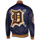 Navy Blue Detroit Tigers Mash Up Satin Jacket Navy Blue Detroit Tigers Mash Up Satin Jacket