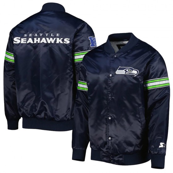 Navy Seattle Seahawks The Pick and Roll Jacket