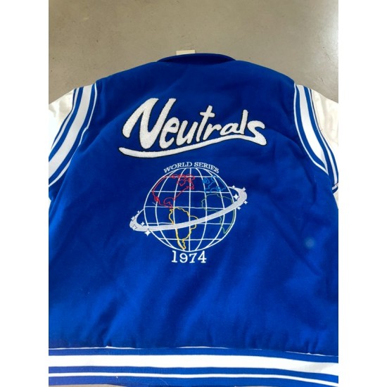 Neutrals Country Club Blue Varsity Jacket Neutrals Country Club Blue Varsity Jacket