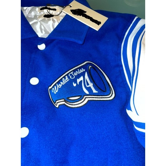 Neutrals Country Club Blue Varsity Jacket Neutrals Country Club Blue Varsity Jacket