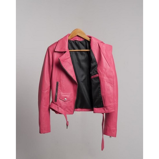 New Barbie Pink Leather Jacket New Barbie Pink Leather Jacket