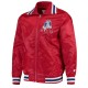 New England Patriots Captain Red Varsity Satin Jacket