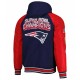 New England Patriots Defender Royal Hoodie Varsity Jacket