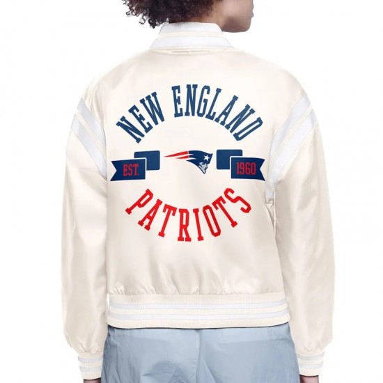 New England Patriots Logo Varsity Jacket
