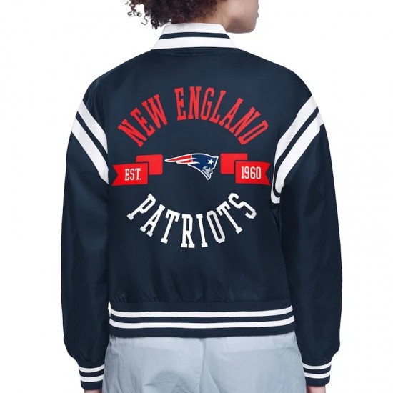 New England Patriots Logo Varsity Jacket