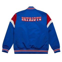 New England Patriots Midweight Royal Satin Jacket
