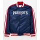 New England Patriots Navy Blue Satin Striped Jacket
