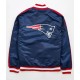New England Patriots Navy Blue Satin Striped Jacket