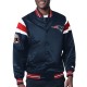 New England Patriots Navy Satin Jacket New England Patriots Navy Satin Jacket