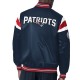 New England Patriots Navy Satin Jacket New England Patriots Navy Satin Jacket