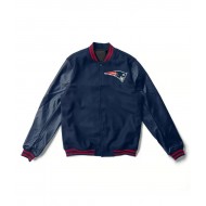 New England Patriots Navy Varsity Jacket
