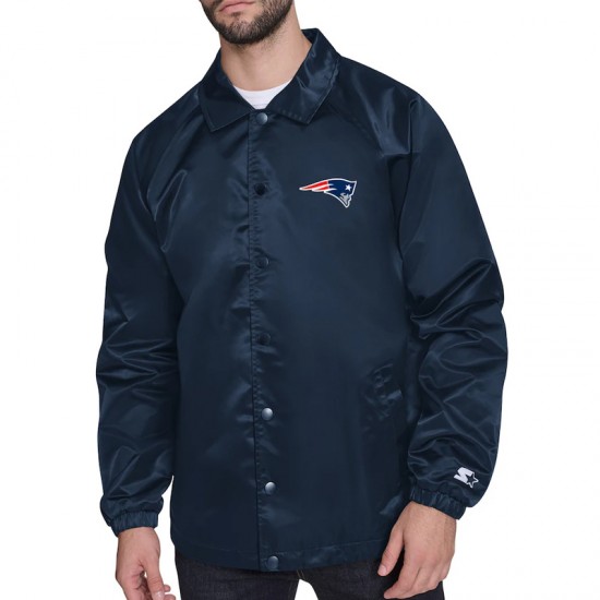 New England Patriots Retro Logo Coaches Jacket New England Patriots Retro Logo Coaches Jacket