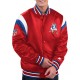 New England Patriots Shutout Throwback Red Satin Jacket