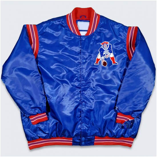 New England Patriots Teddy Varsity Satin Jacket