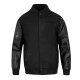 New England Patriots Triple Black Varsity Jacket