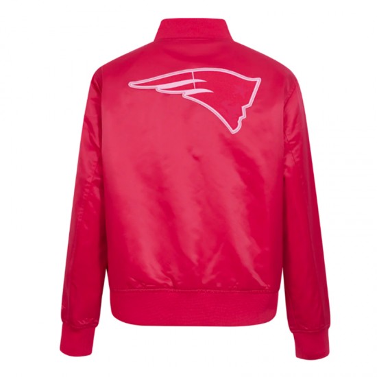 New England Patriots Triple Pink Satin Jacket