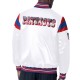 New England Patriots White Satin Midweight Jacket