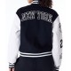 New Era Womens Black Varsity Jacket New Era Womens Black Varsity Jacket