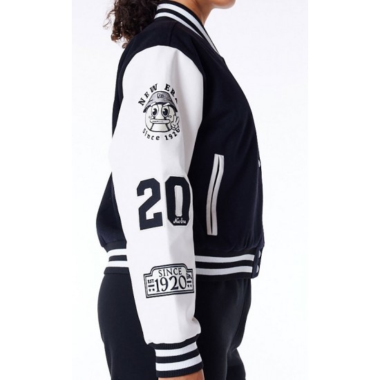 New Era Womens Black Varsity Jacket New Era Womens Black Varsity Jacket