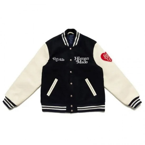 New Girls Don’t Cry Human Made Dry Alls Varsity Jacket New Girls Don’t Cry Human Made Dry Alls Varsity Jacket