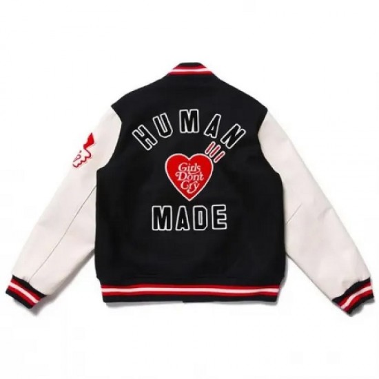 New Girls Don’t Cry Human Made Dry Alls Varsity Jacket New Girls Don’t Cry Human Made Dry Alls Varsity Jacket