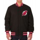 New Jersey Devils Bomber Black Wool Jacket New Jersey Devils Bomber Black Wool Jacket