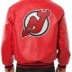 New Jersey Devils Red Leather Jacket New Jersey Devils Red Leather Jacket