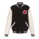 New Jersey Devils Varsity Black & White Jacket