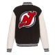 New Jersey Devils Varsity Black & White Jacket