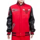 New Letterman Chicago Bulls Red With Black Varsity Jacket New Letterman Chicago Bulls Red With Black Varsity Jacket