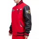 New Letterman Chicago Bulls Red With Black Varsity Jacket New Letterman Chicago Bulls Red With Black Varsity Jacket