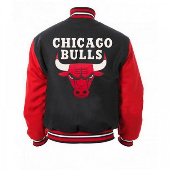 New Men's Chicago Bulls Bomber Varsity Jacket New Men's Chicago Bulls Bomber Varsity Jacket