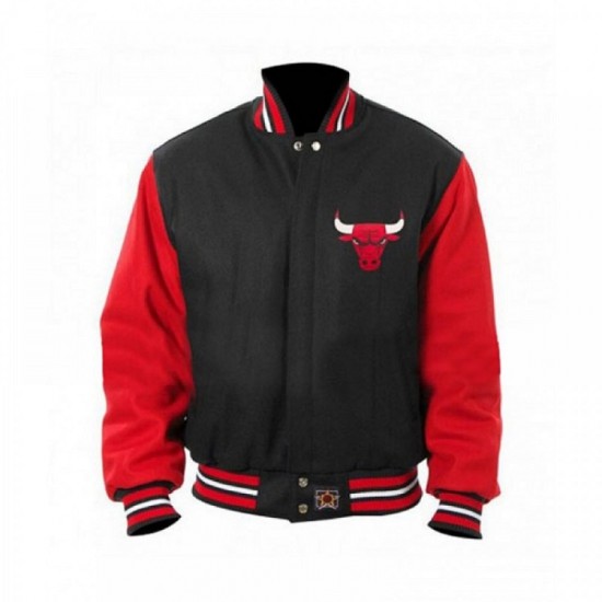 New Men's Chicago Bulls Bomber Varsity Jacket New Men's Chicago Bulls Bomber Varsity Jacket