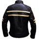New Men's Cruise Cafe Racer Stripe Biker Leather Jacket New Men's Cruise Cafe Racer Stripe Biker Leather Jacket
