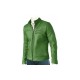 New Men's Dodge Green Motorcycle Style Slim Fit Leather Jacket New Men's Dodge Green Motorcycle Style Slim Fit Leather Jacket