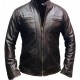 New Men's Quilted Cafe Racer Biker Leather Jacket New Men's Quilted Cafe Racer Biker Leather Jacket