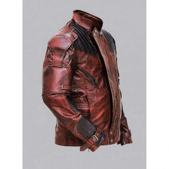 New Men's Star Lord Chris Pratt Leather Jacket New Men's Star Lord Chris Pratt Leather Jacket