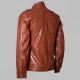 New Men's Tan Brown Moto Leather Jacket New Men's Tan Brown Moto Leather Jacket