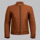 New Men's Trivor Tan Cafe Racer Jacket New Men's Trivor Tan Cafe Racer Jacket