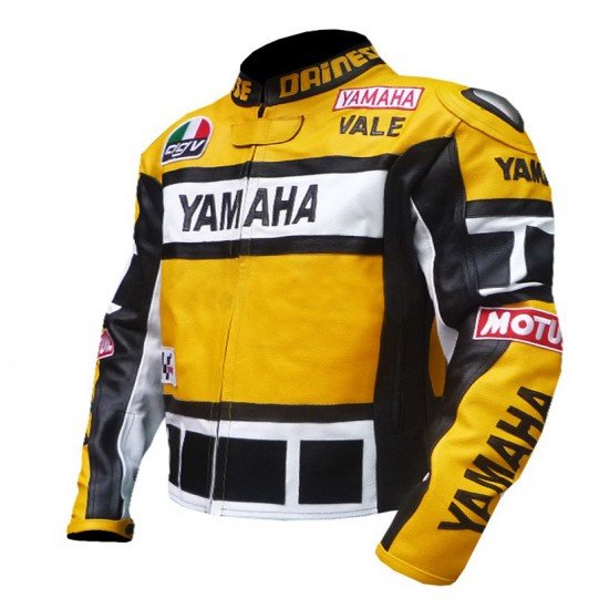 New Men's Yamaha Motorcycle Cow Hide Leather Jacket New Men's Yamaha Motorcycle Cow Hide Leather Jacket